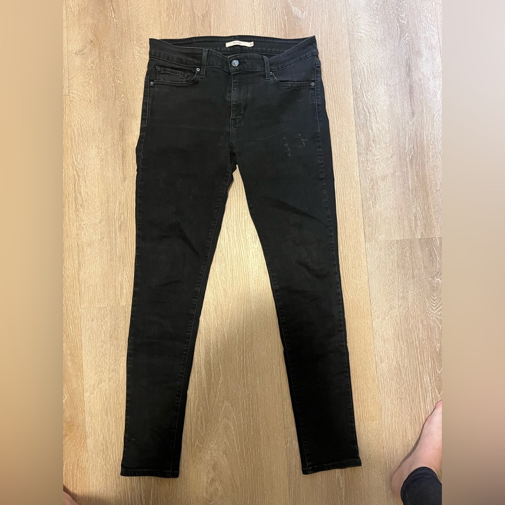 Levi's Women's Jet Black Skinny Jeans